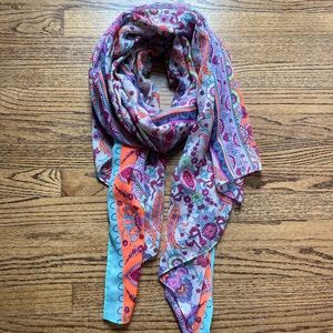 NEW NWOT DSW paisley colorful scarf